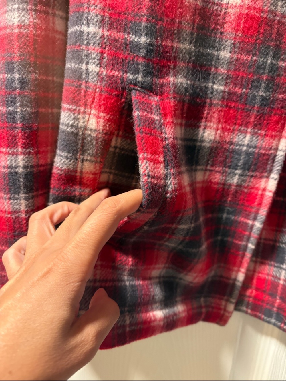 Woolrich Red and Black Plaid Utility Jacket - Picture 4 of 6